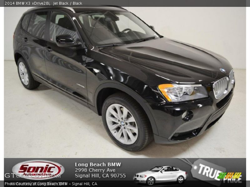 Jet Black / Black 2014 BMW X3 xDrive28i