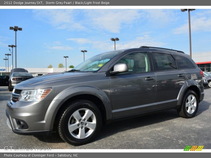 Storm Grey Pearl / Black/Light Frost Beige 2012 Dodge Journey SXT