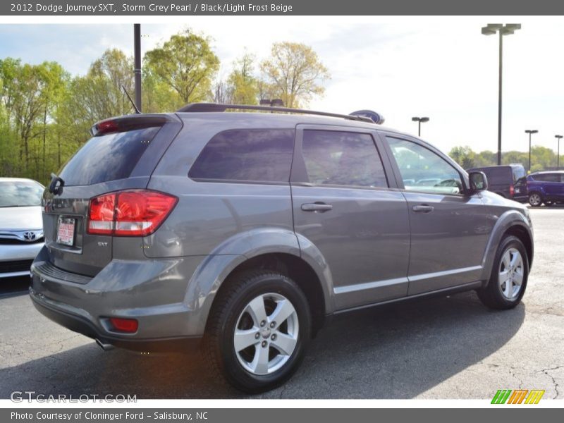 Storm Grey Pearl / Black/Light Frost Beige 2012 Dodge Journey SXT