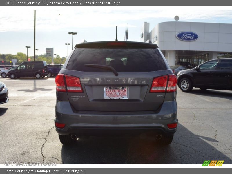 Storm Grey Pearl / Black/Light Frost Beige 2012 Dodge Journey SXT