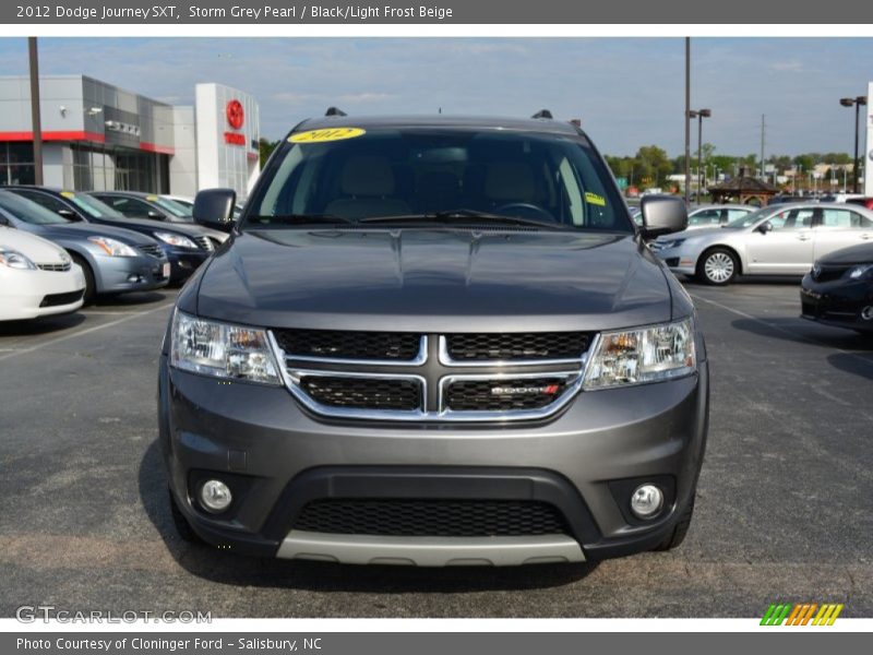 Storm Grey Pearl / Black/Light Frost Beige 2012 Dodge Journey SXT