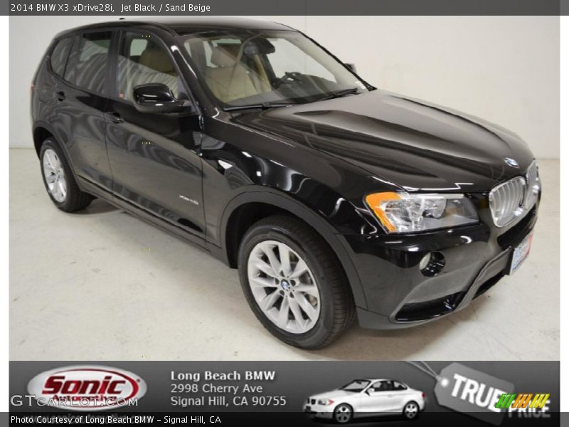 Jet Black / Sand Beige 2014 BMW X3 xDrive28i
