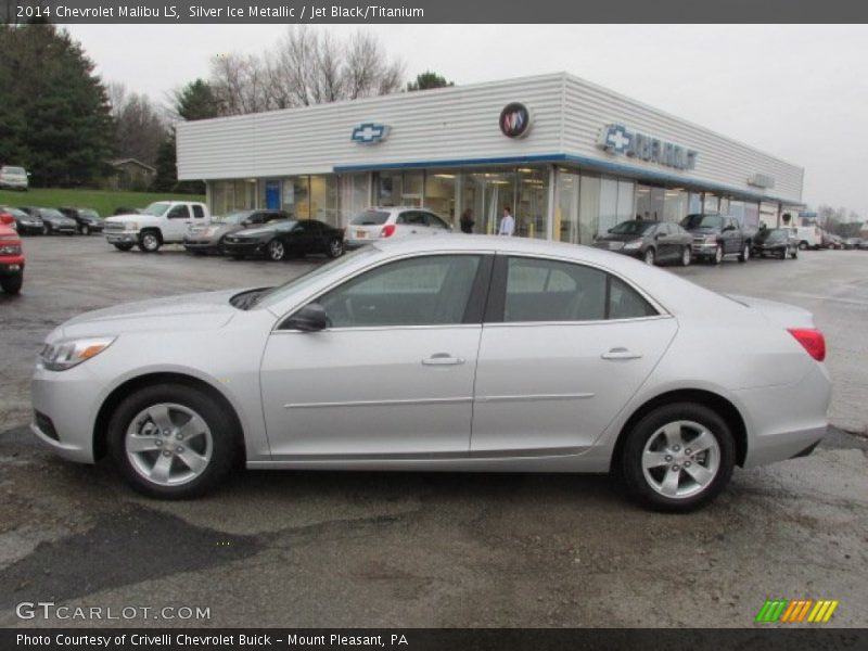 Silver Ice Metallic / Jet Black/Titanium 2014 Chevrolet Malibu LS