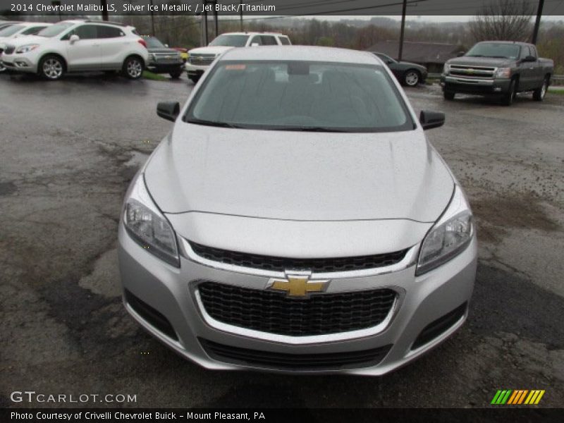 Silver Ice Metallic / Jet Black/Titanium 2014 Chevrolet Malibu LS
