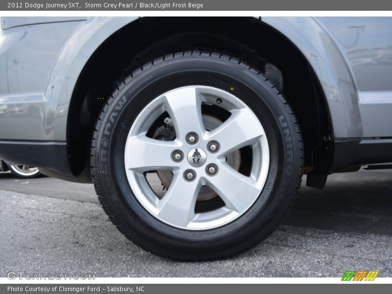 Storm Grey Pearl / Black/Light Frost Beige 2012 Dodge Journey SXT
