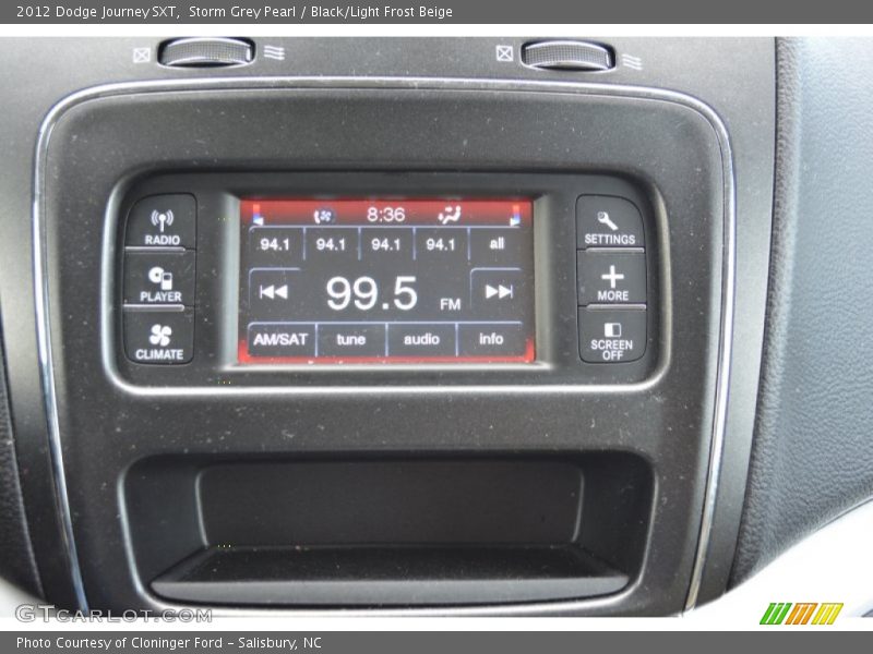 Storm Grey Pearl / Black/Light Frost Beige 2012 Dodge Journey SXT