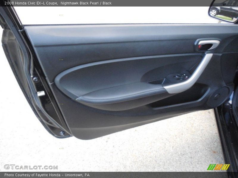 Nighthawk Black Pearl / Black 2008 Honda Civic EX-L Coupe