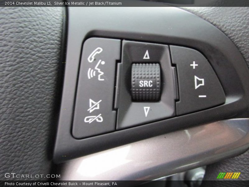 Silver Ice Metallic / Jet Black/Titanium 2014 Chevrolet Malibu LS