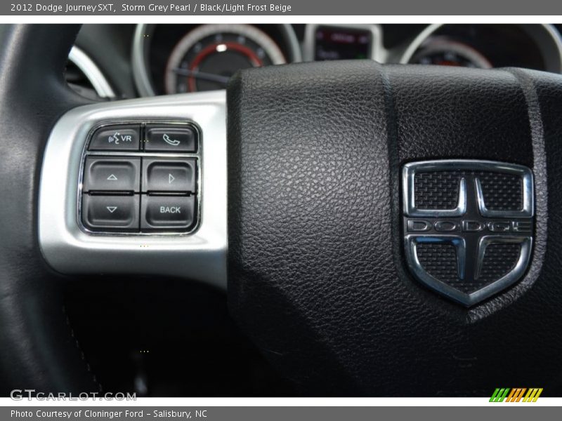 Storm Grey Pearl / Black/Light Frost Beige 2012 Dodge Journey SXT