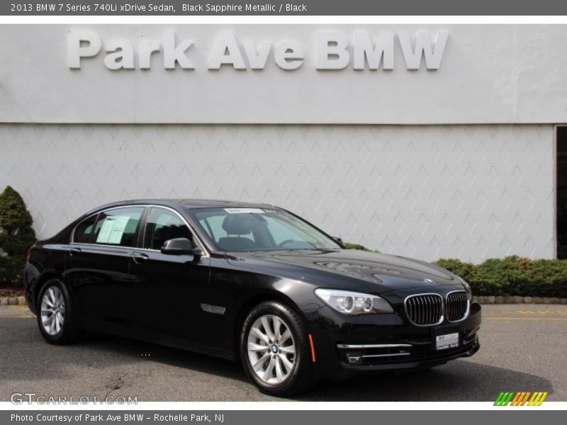 Black Sapphire Metallic / Black 2013 BMW 7 Series 740Li xDrive Sedan