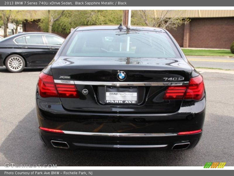 Black Sapphire Metallic / Black 2013 BMW 7 Series 740Li xDrive Sedan