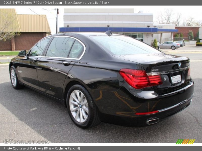 Black Sapphire Metallic / Black 2013 BMW 7 Series 740Li xDrive Sedan