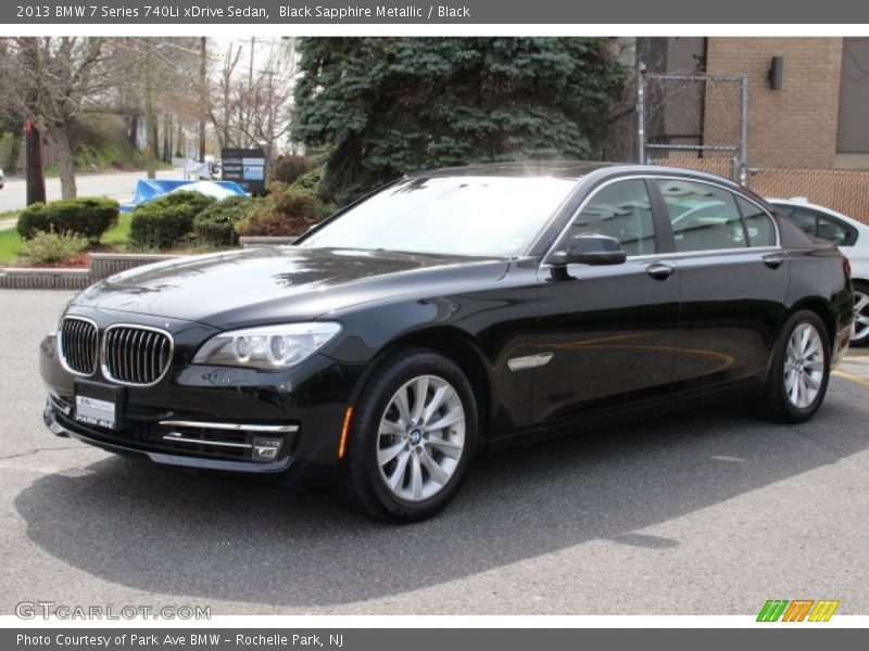 Black Sapphire Metallic / Black 2013 BMW 7 Series 740Li xDrive Sedan