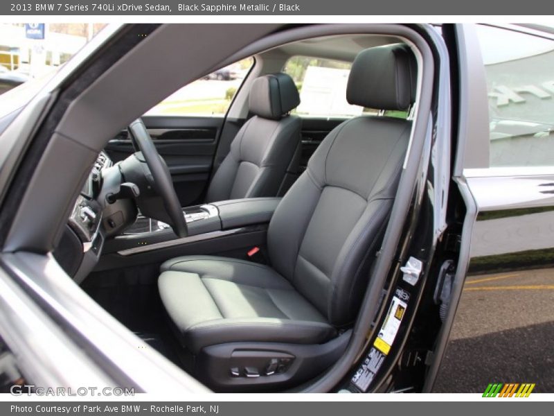 Front Seat of 2013 7 Series 740Li xDrive Sedan