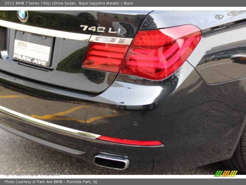 Black Sapphire Metallic / Black 2013 BMW 7 Series 740Li xDrive Sedan