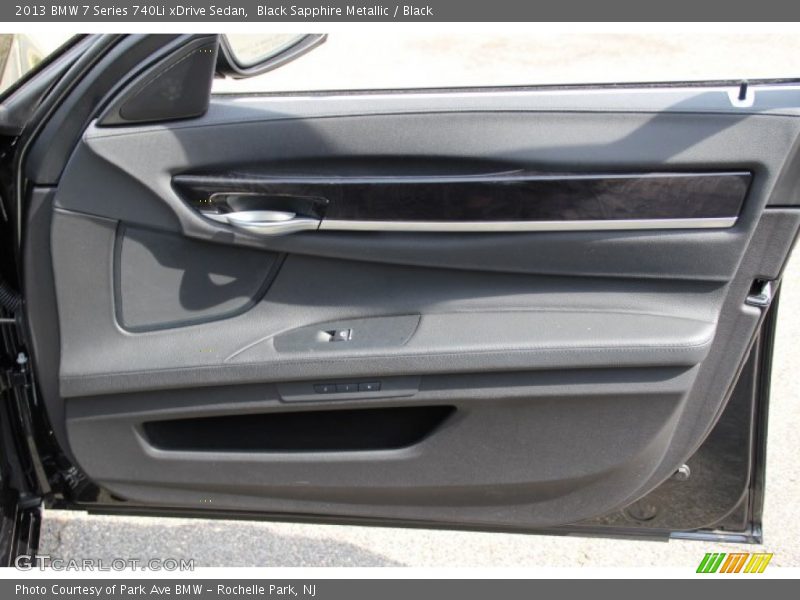 Black Sapphire Metallic / Black 2013 BMW 7 Series 740Li xDrive Sedan