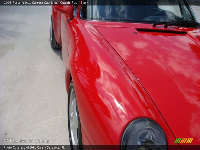 Guards Red / Black 1995 Porsche 911 Carrera Cabriolet