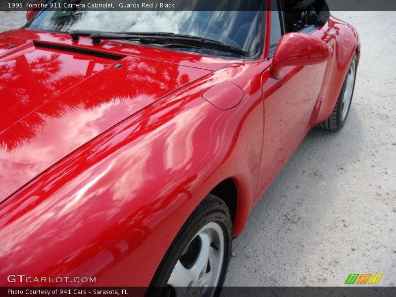 Guards Red / Black 1995 Porsche 911 Carrera Cabriolet