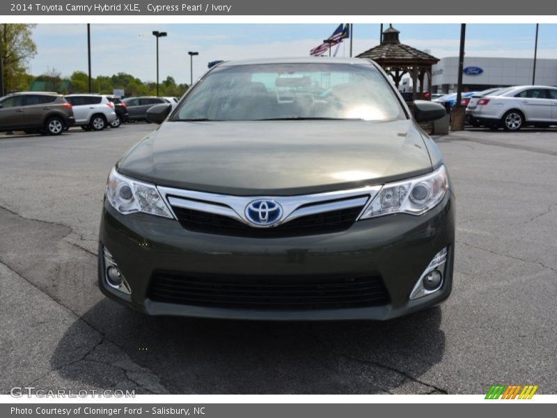 Cypress Pearl / Ivory 2014 Toyota Camry Hybrid XLE
