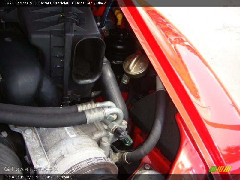 Guards Red / Black 1995 Porsche 911 Carrera Cabriolet