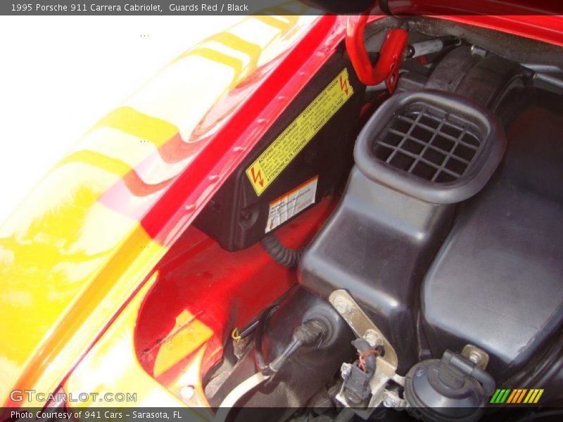 Guards Red / Black 1995 Porsche 911 Carrera Cabriolet