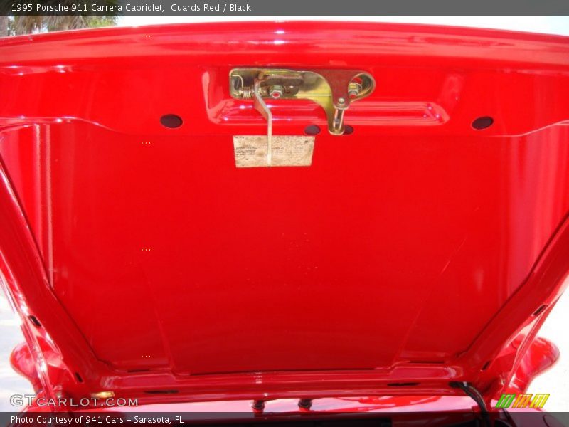 Guards Red / Black 1995 Porsche 911 Carrera Cabriolet