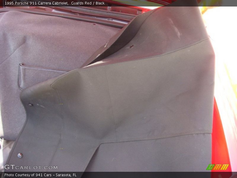 Guards Red / Black 1995 Porsche 911 Carrera Cabriolet