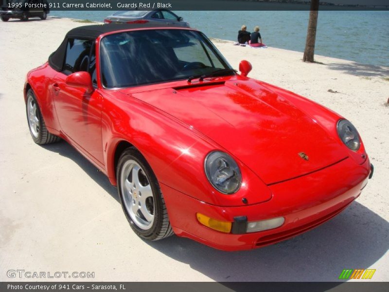 Guards Red / Black 1995 Porsche 911 Carrera Cabriolet