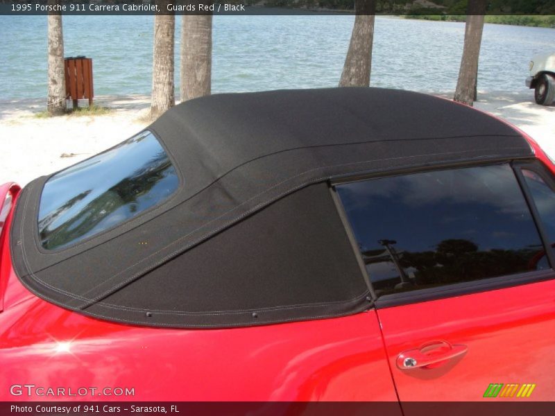 Guards Red / Black 1995 Porsche 911 Carrera Cabriolet