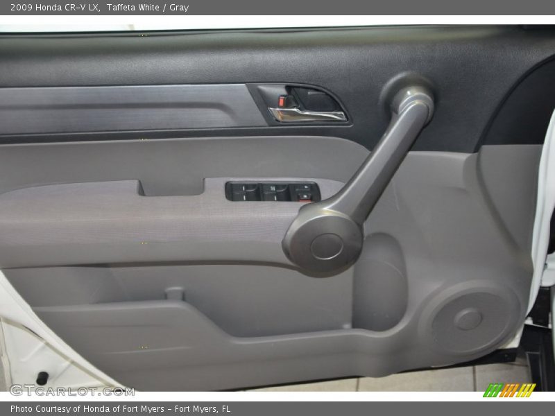 Taffeta White / Gray 2009 Honda CR-V LX