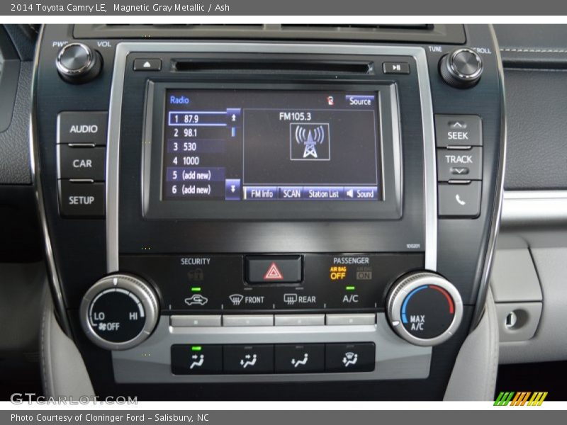 Magnetic Gray Metallic / Ash 2014 Toyota Camry LE