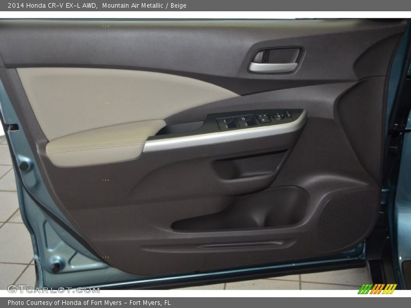Mountain Air Metallic / Beige 2014 Honda CR-V EX-L AWD