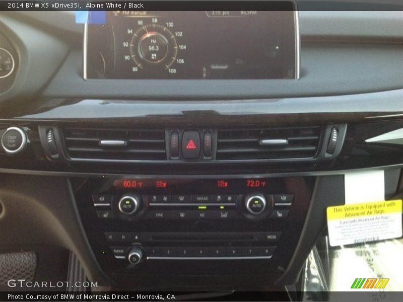 Alpine White / Black 2014 BMW X5 xDrive35i