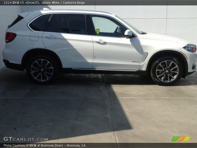 Alpine White / Canberra Beige 2014 BMW X5 xDrive35i