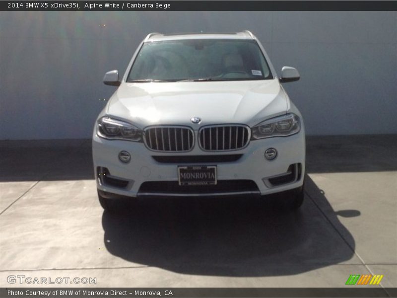 Alpine White / Canberra Beige 2014 BMW X5 xDrive35i
