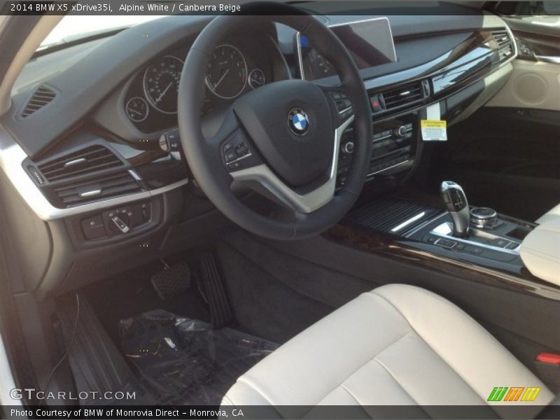 Alpine White / Canberra Beige 2014 BMW X5 xDrive35i