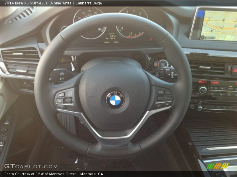 Alpine White / Canberra Beige 2014 BMW X5 xDrive35i