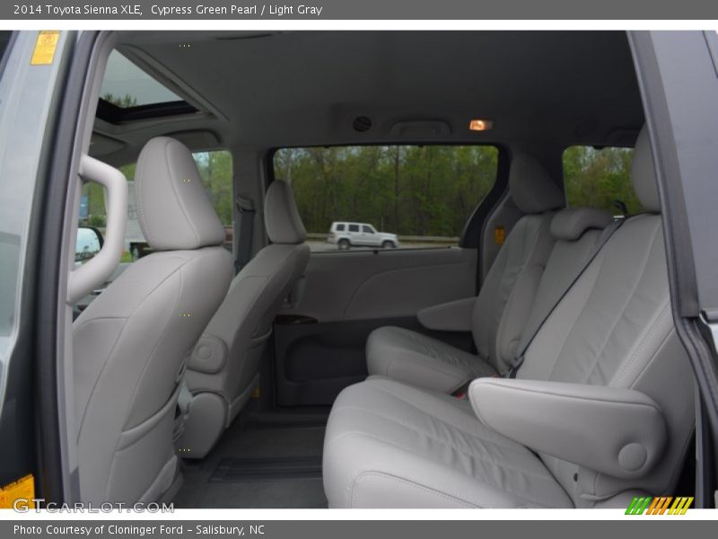 Cypress Green Pearl / Light Gray 2014 Toyota Sienna XLE