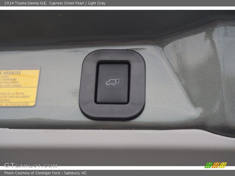 Cypress Green Pearl / Light Gray 2014 Toyota Sienna XLE