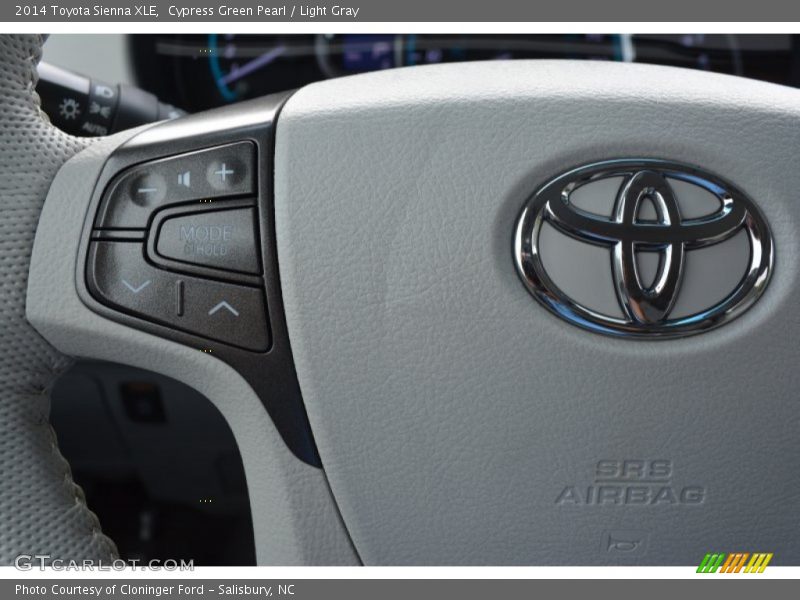 Cypress Green Pearl / Light Gray 2014 Toyota Sienna XLE