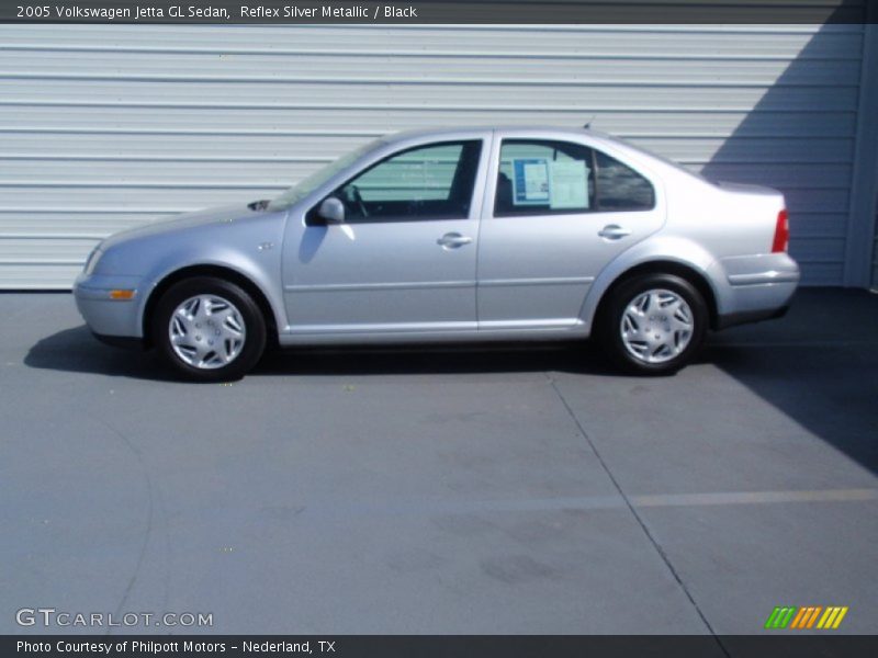 Reflex Silver Metallic / Black 2005 Volkswagen Jetta GL Sedan