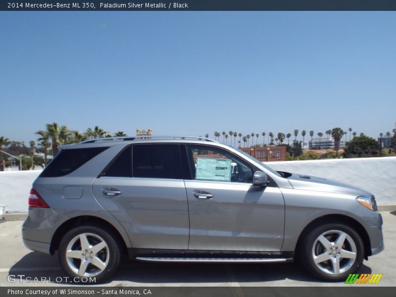 Paladium Silver Metallic / Black 2014 Mercedes-Benz ML 350