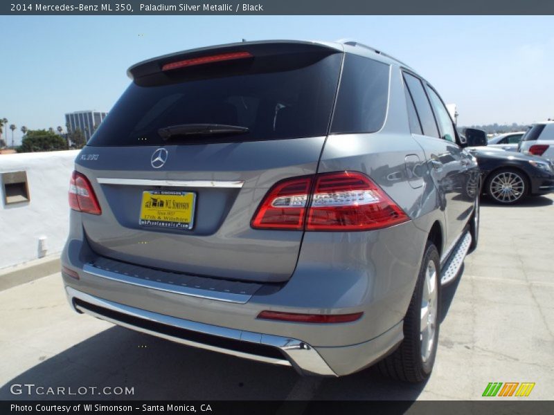 Paladium Silver Metallic / Black 2014 Mercedes-Benz ML 350
