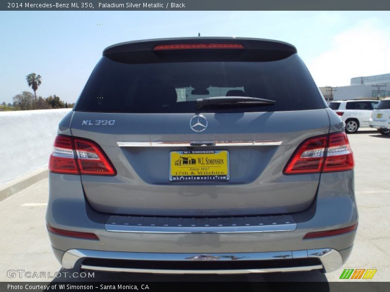 Paladium Silver Metallic / Black 2014 Mercedes-Benz ML 350