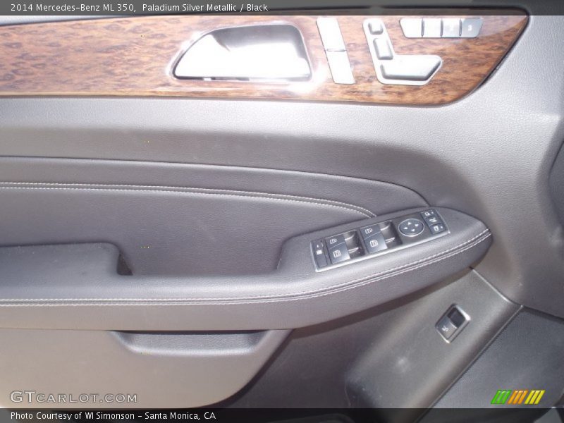 Paladium Silver Metallic / Black 2014 Mercedes-Benz ML 350