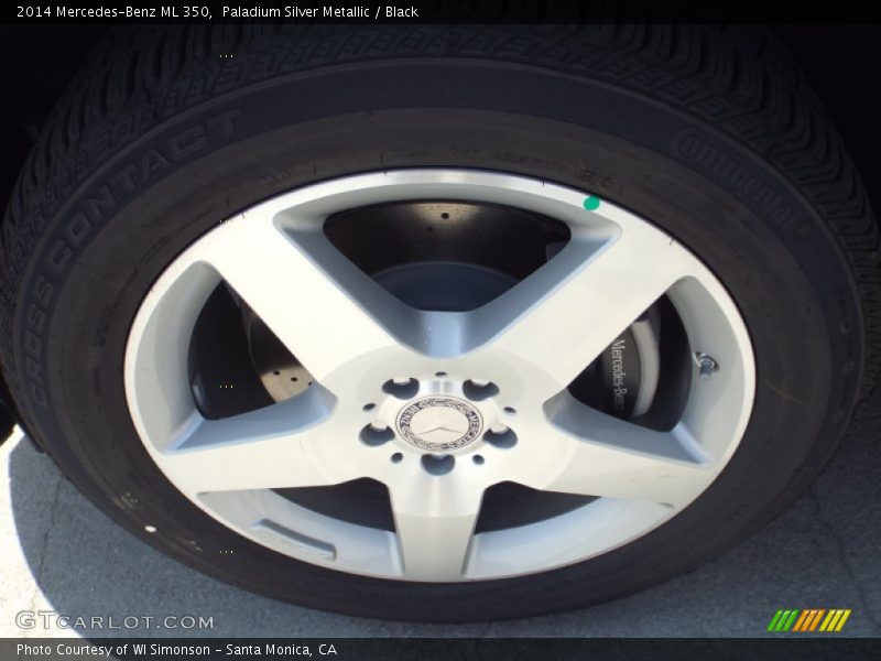 Paladium Silver Metallic / Black 2014 Mercedes-Benz ML 350