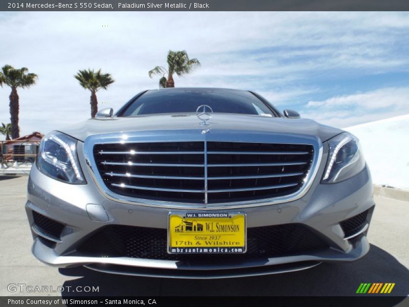 Paladium Silver Metallic / Black 2014 Mercedes-Benz S 550 Sedan