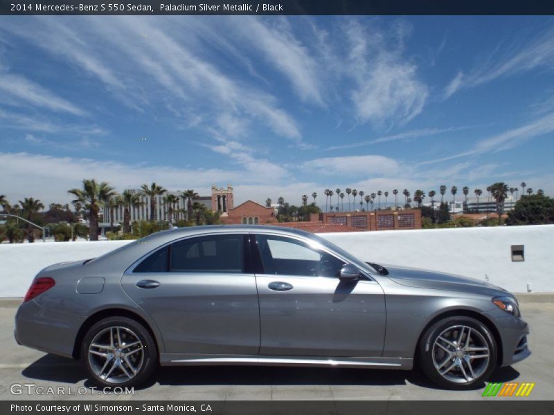 Paladium Silver Metallic / Black 2014 Mercedes-Benz S 550 Sedan