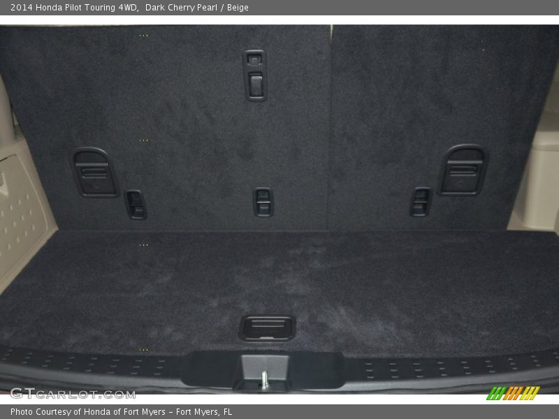 Dark Cherry Pearl / Beige 2014 Honda Pilot Touring 4WD