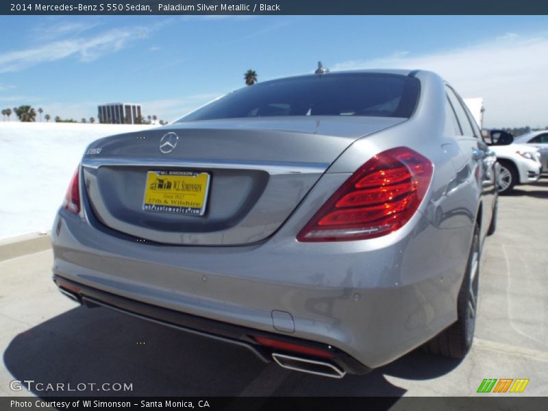 Paladium Silver Metallic / Black 2014 Mercedes-Benz S 550 Sedan